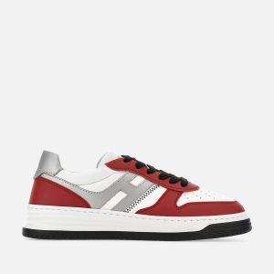 Hogan H630 Flat White / Red / Silver | 074296JRW