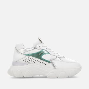 Hogan Hyperactive White / Silver / Green | 169754LEF