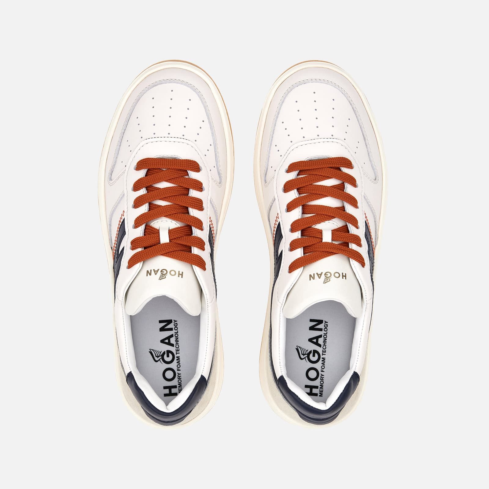 Hogan H630 Flat White / Blue / Orange | 329680JGT