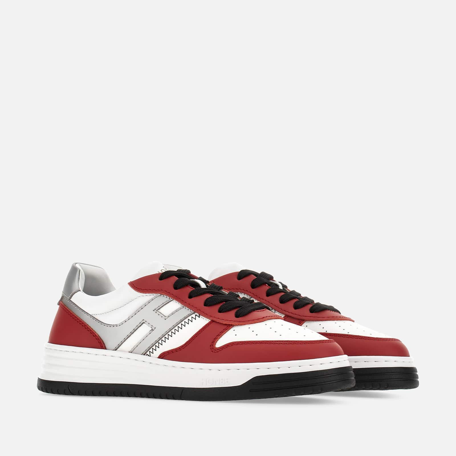 Hogan H630 Flat White / Red / Silver | 074296JRW