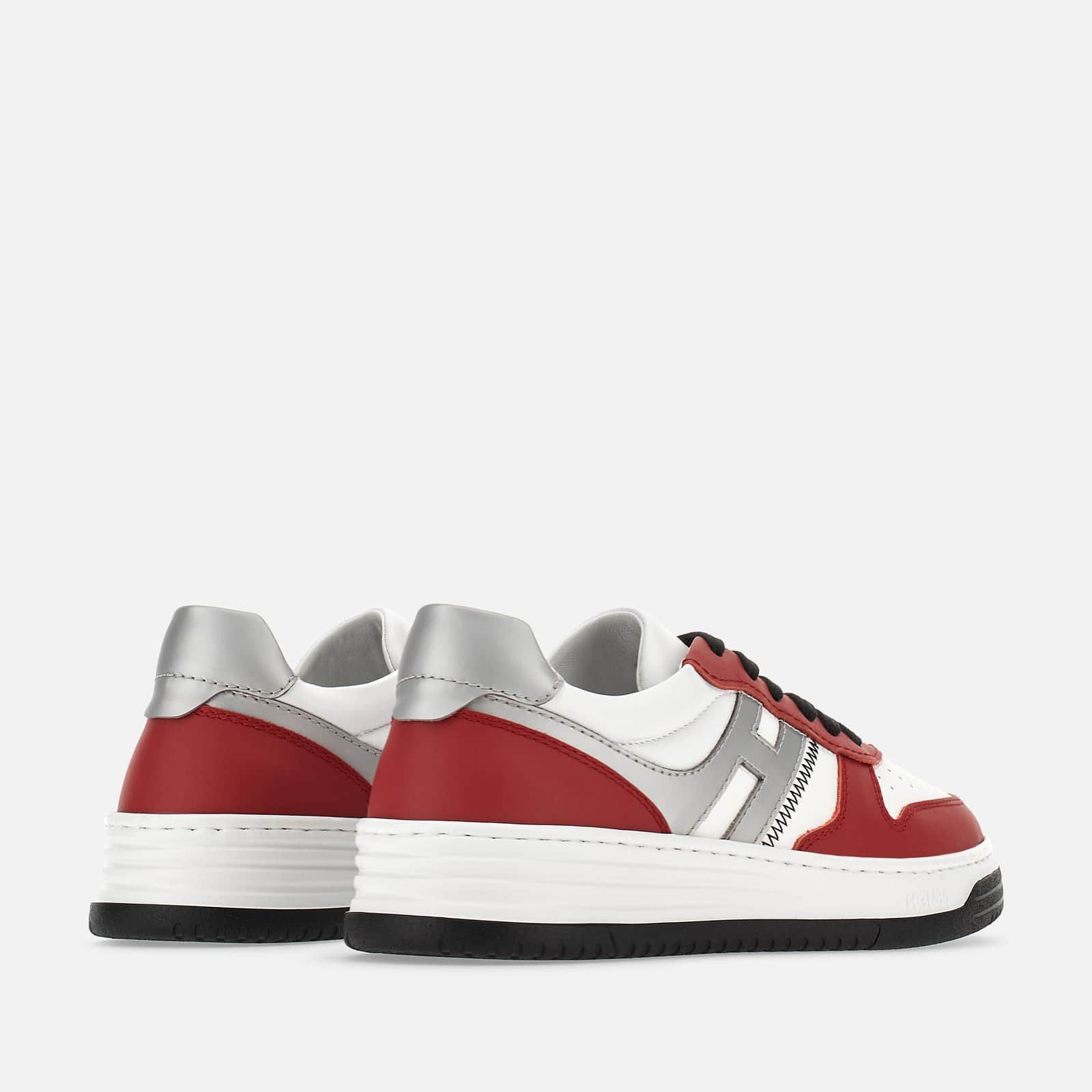 Hogan H630 Flat White / Red / Silver | 074296JRW