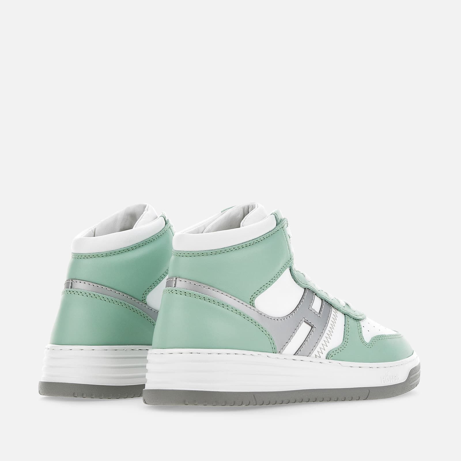 Hogan H630 High Top White / Green / Silver | 539146THG