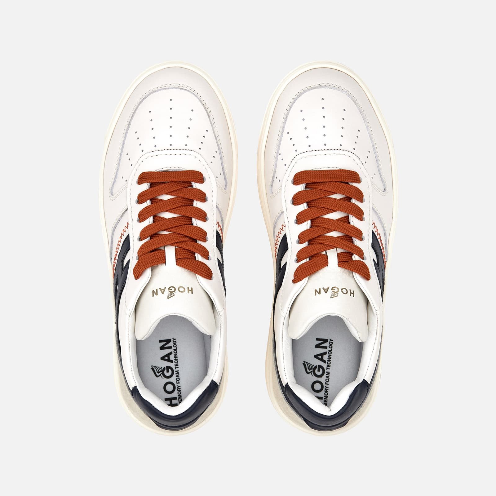 Hogan H630 White / Blue / Orange | 951073AZU