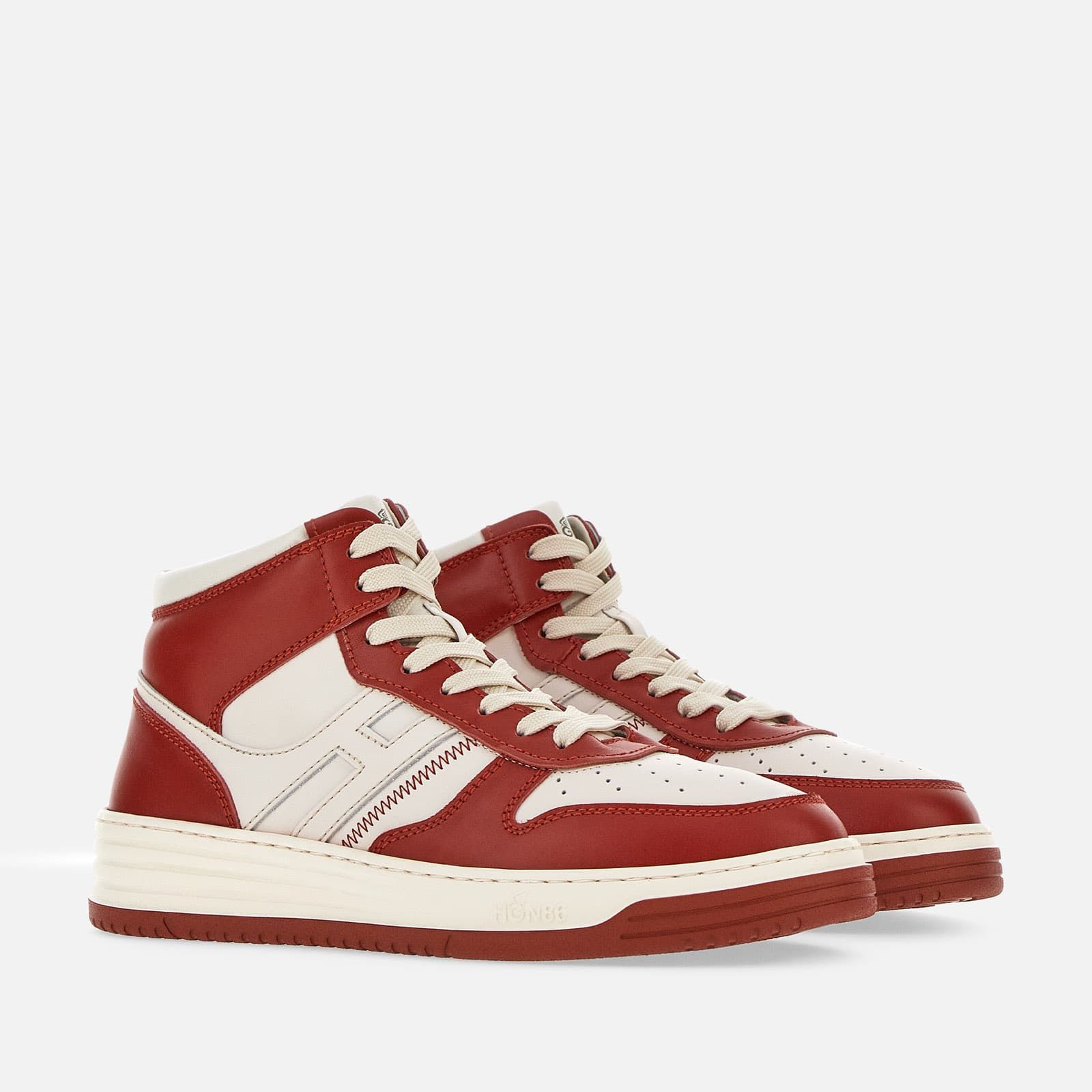 Hogan High Top H630 Flat White / Red | 137956MOH