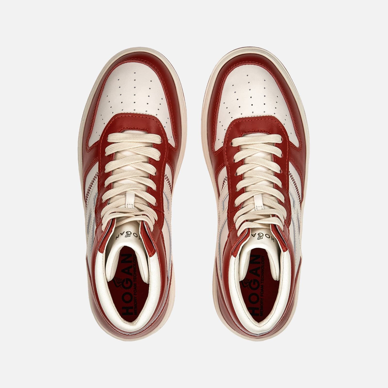 Hogan High Top H630 Flat White / Red | 137956MOH