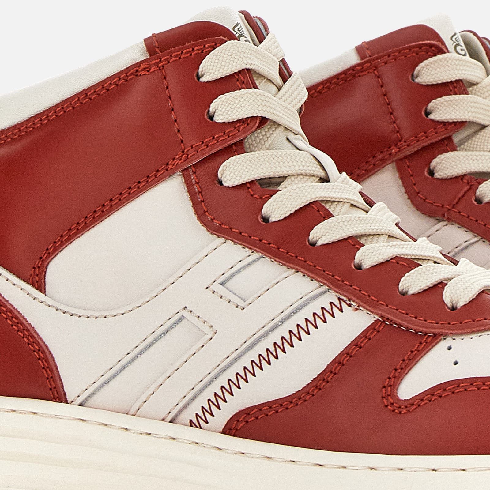 Hogan High Top H630 Flat White / Red | 137956MOH