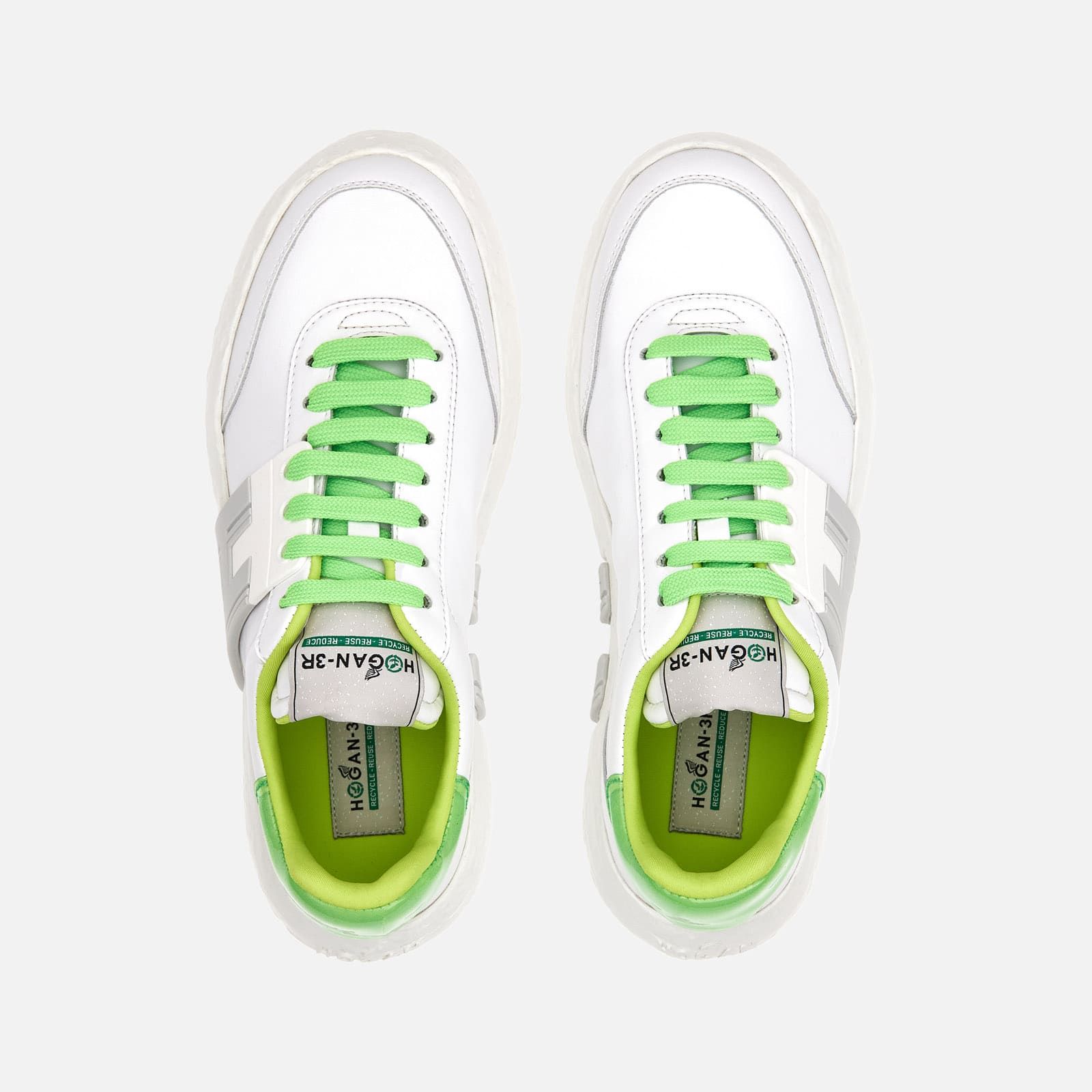 Hogan Hogan-3R Flat White / Grey / Green | 481237BLJ