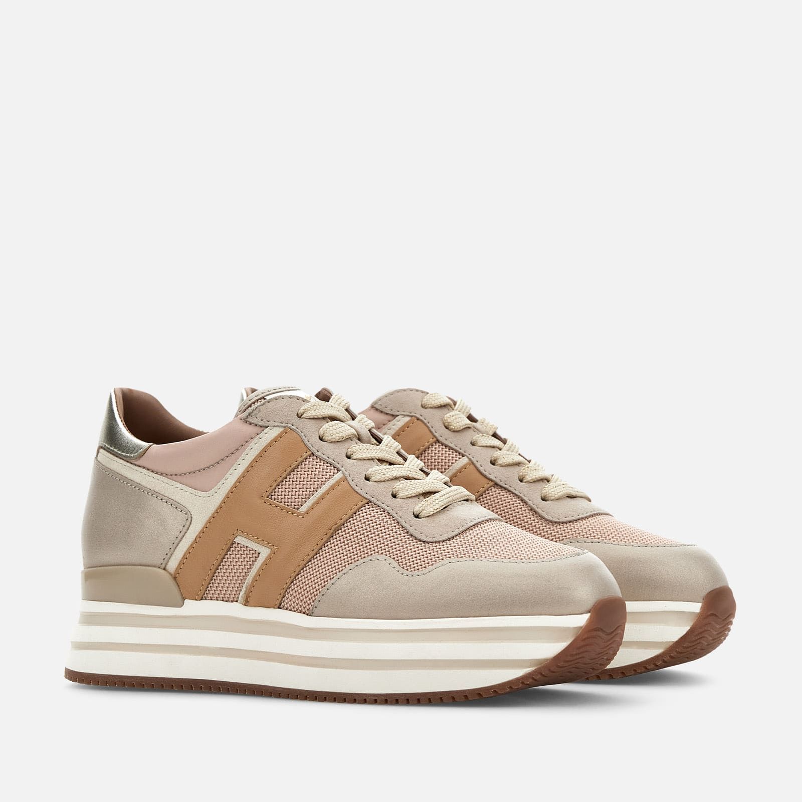 Hogan Midi H222 Pink / Beige / Brown | 079813WRM