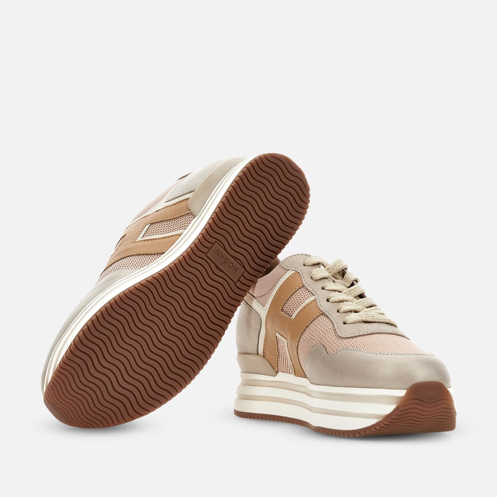 Hogan Midi H222 Pink / Beige / Brown | 079813WRM