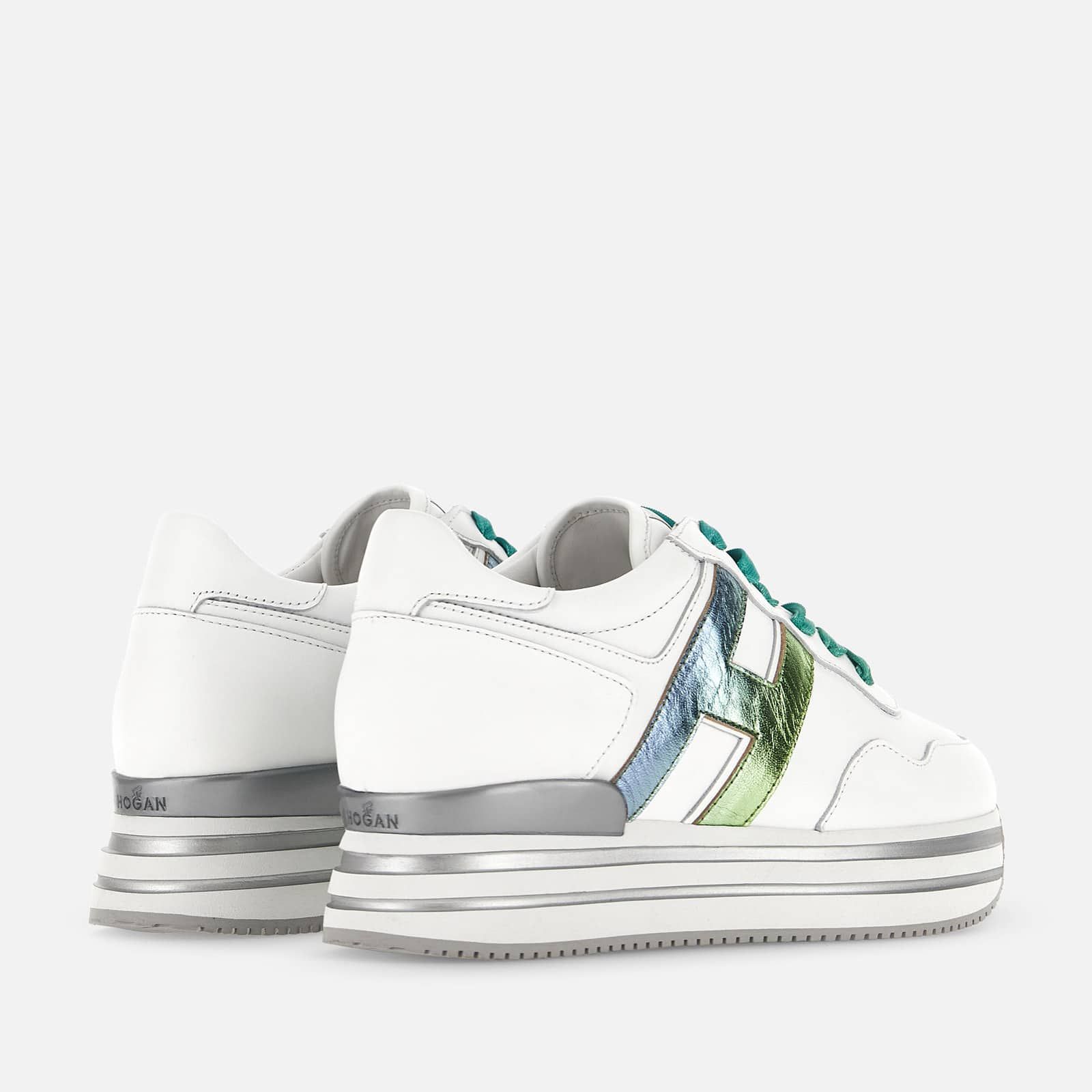 Hogan Midi H222 White / Blue / Green | 957263THL