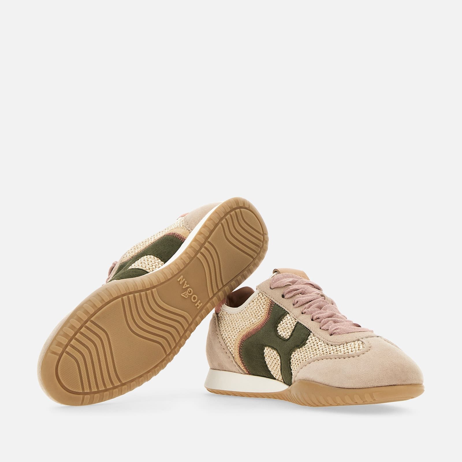 Hogan Olympia-Z Flat Beige / Green / Pink | 954310SRU