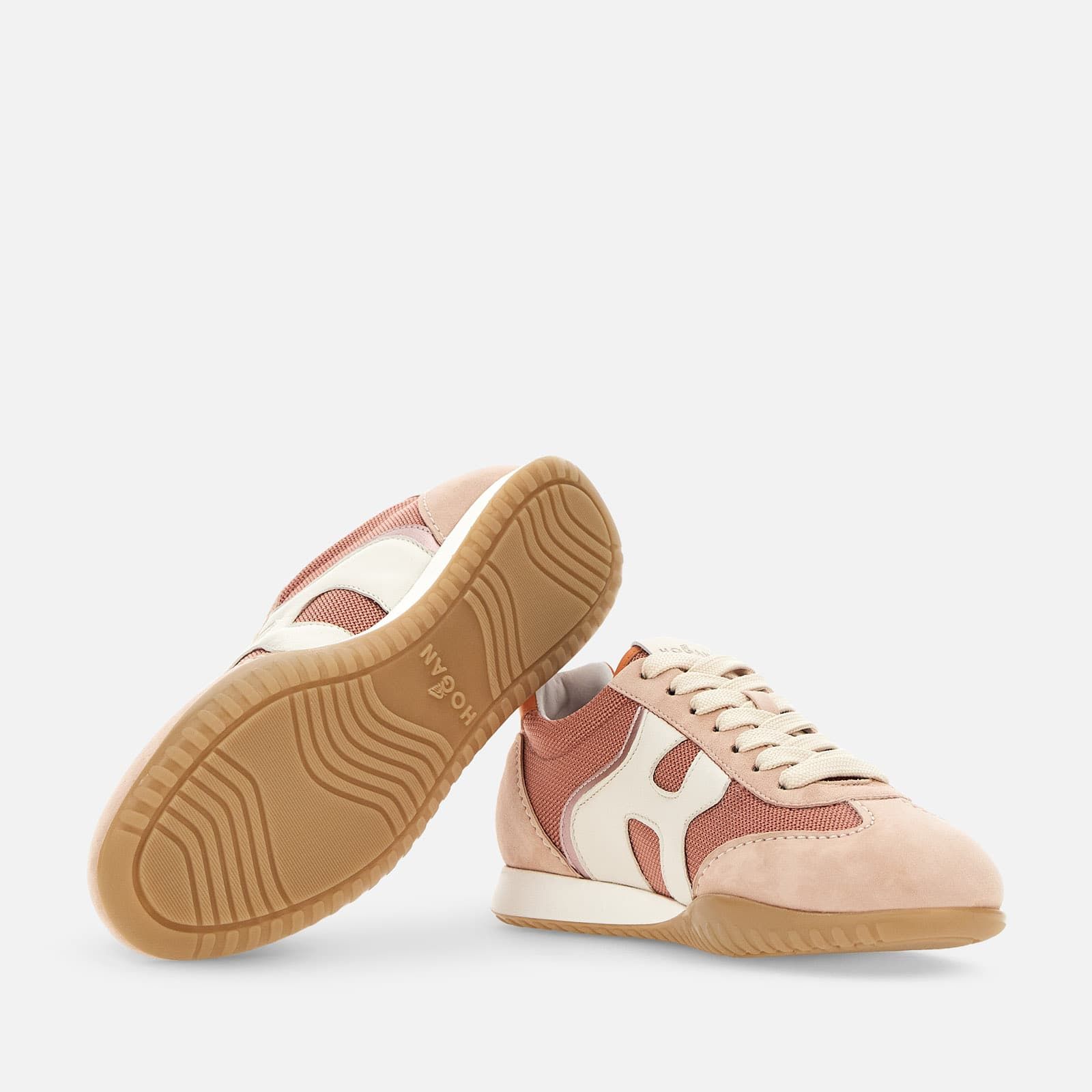 Hogan Olympia-Z Flat Pink / White / Orange | 618932SNW