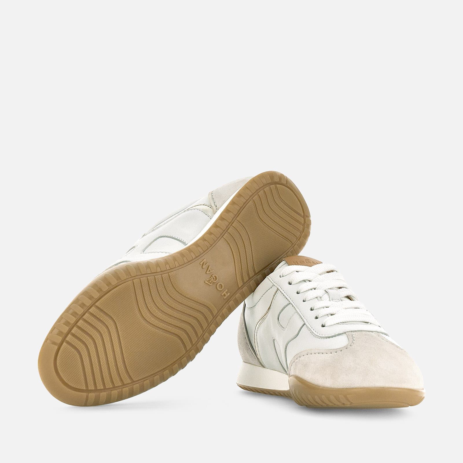 Hogan Olympia-Z Flat White / White / Brown | 085637SXI