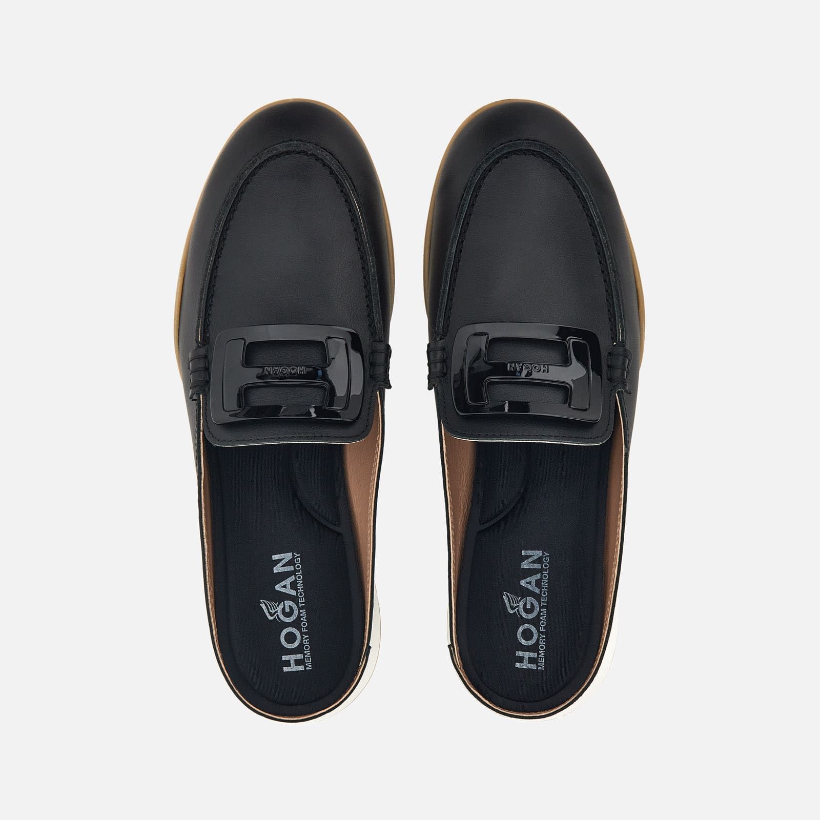 Hogan Olympia-Z Mules Black | 584731XVN