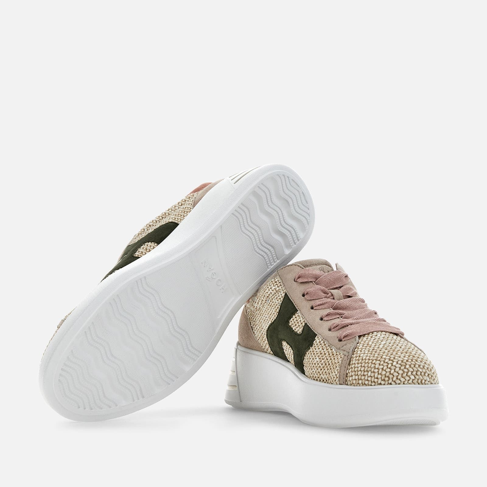 Hogan Rebel Beige / Green / Pink | 420958EOK