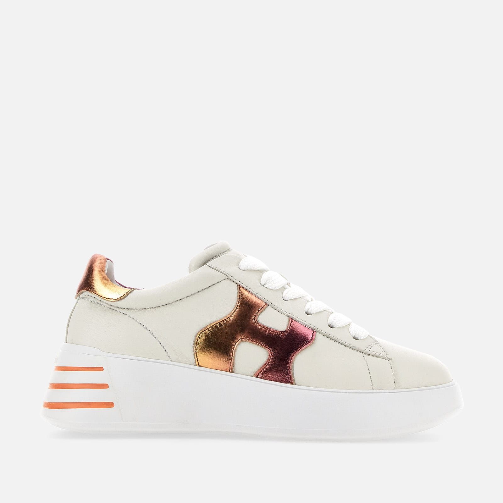 Hogan Rebel Ivory White / Pink / Orange | 741583XWB