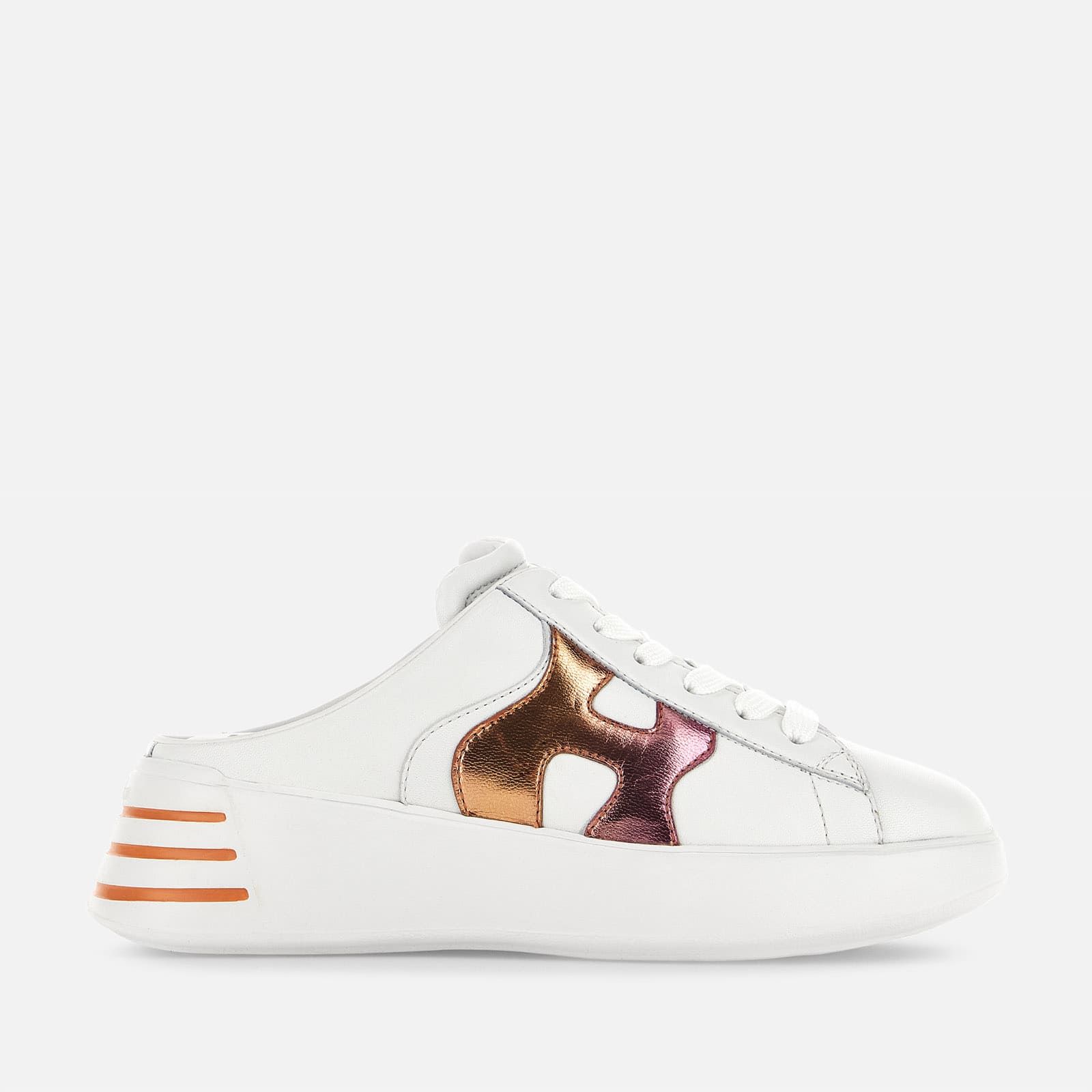 Hogan Rebel - Mules White / Orange / Pink | 571309KZF