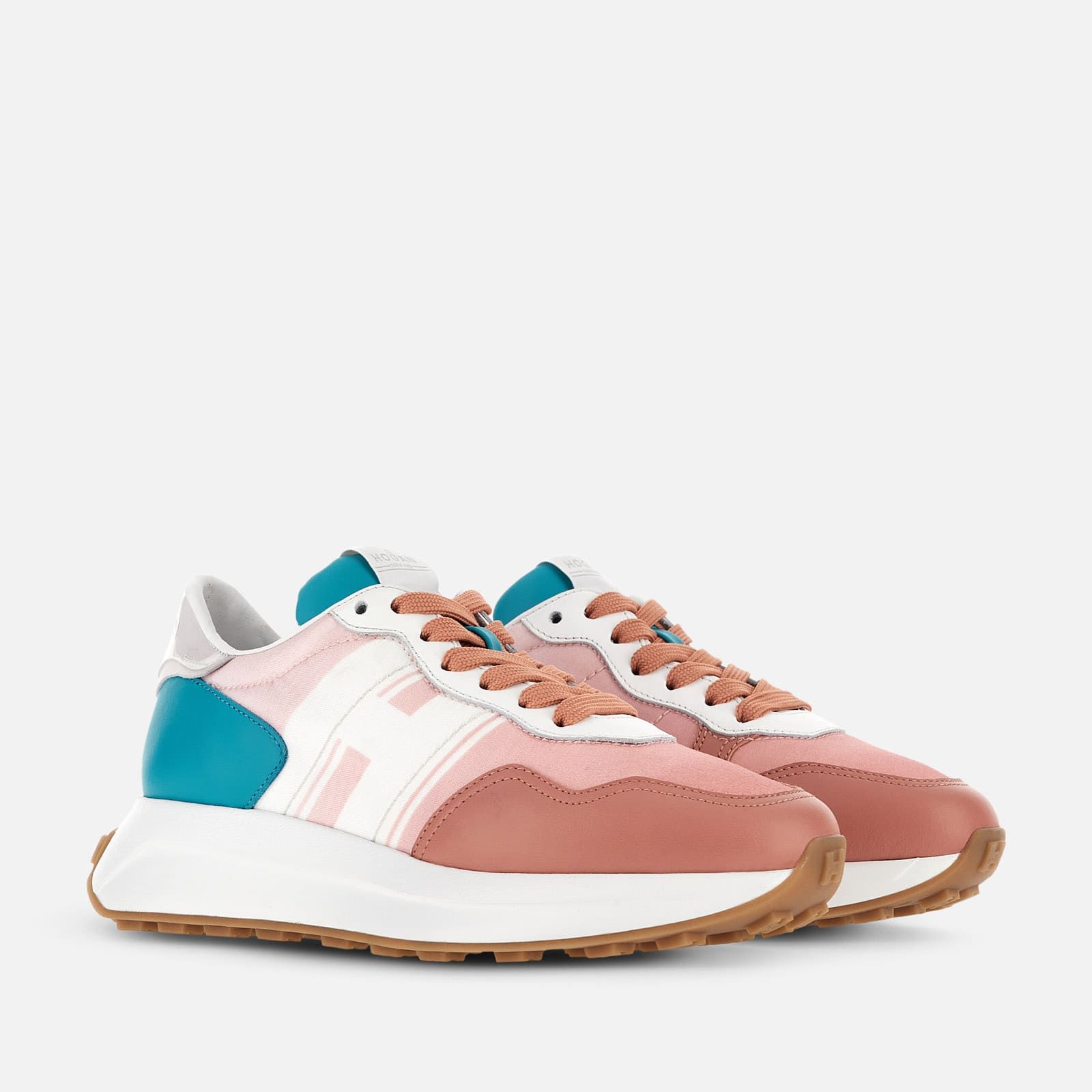 Hogan Sporty H641 White / Pink / Light Blue | 732184YWH