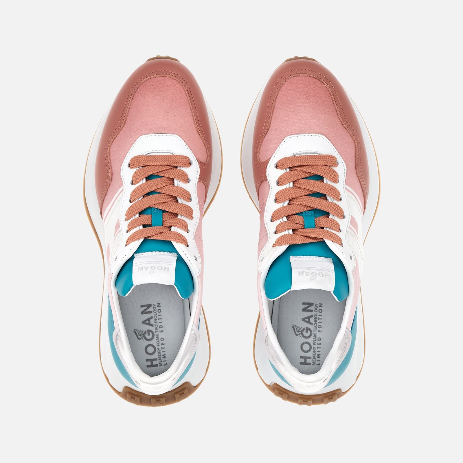 Hogan Sporty H641 White / Pink / Light Blue | 732184YWH